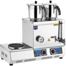30 Model Çift Demlikli Elektrikli Çay Ocağı 23 Lt. - 2 Adet Demlik Hediye -k31 Çay Kazanı