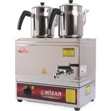 Mizan Çift Demlikli Elektrikli Pleytsiz Çay Kazanı + 2 Adet Demlik