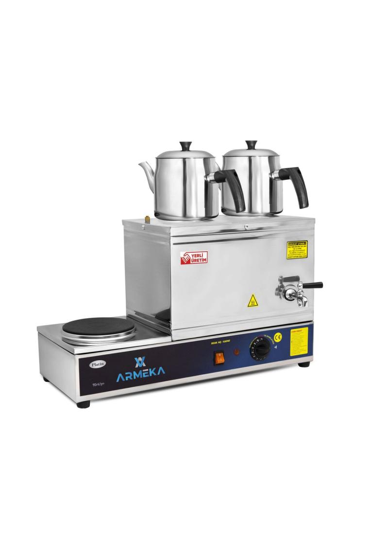 Armeka Platin 20 Litre Elektrikli Pleytli Çay Kazanı & Kahveci Kazanı & Kahve Ve Çay Ocağı