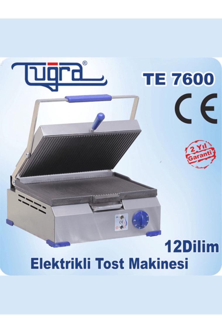 Tuğra TE-7600 12 Dilim Döküm Elektrikli Ev&sanayi Tipi Eko Tost Makinesi