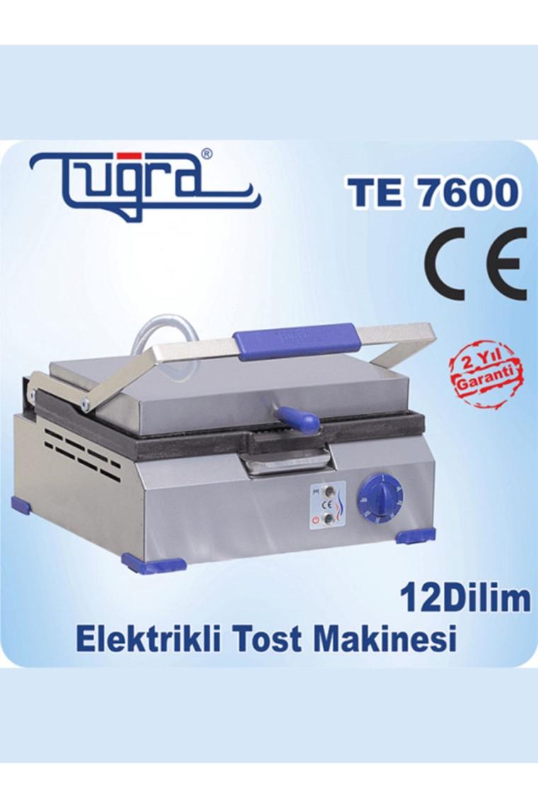 Tuğra TE-7600 12 Dilim Döküm Elektrikli Ev&sanayi Tipi Eko Tost Makinesi