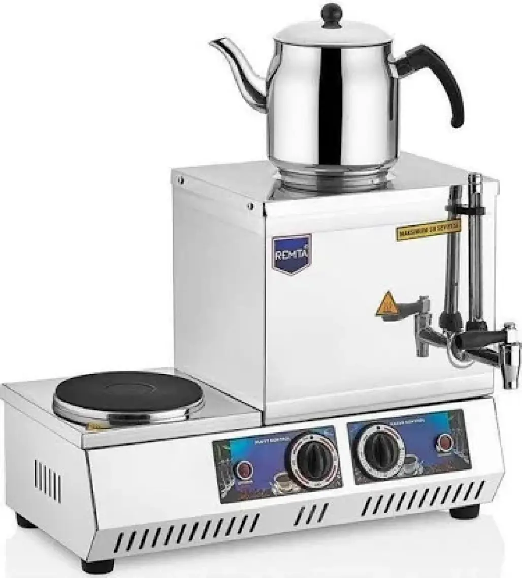 Remta 15 Model Tek Demlikli Çay Kazanı 14 Lt + 1 Adet Demlik - K30