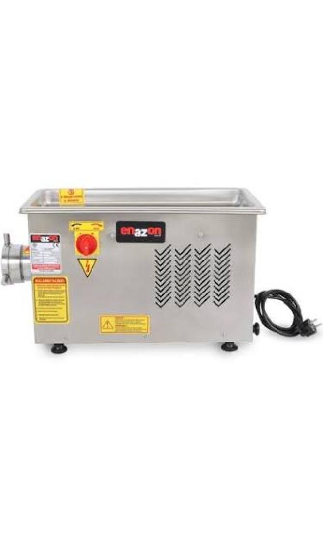 Enazon 12 No Et Kıyma Makinesi (Geri Çalışma Özellikli) 0,55 Kw Yedek Ayna Bıçak Salça ve Sucuk Aparatı Hediyeli