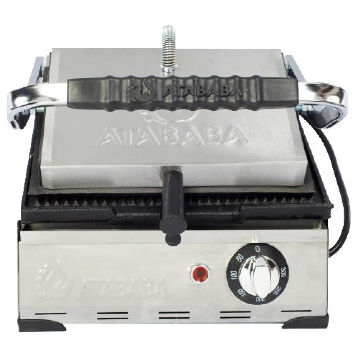 Atababa 8 Dilim Ev Tipi Döküm Tost Makinesi 1550 W, Inox Siyah