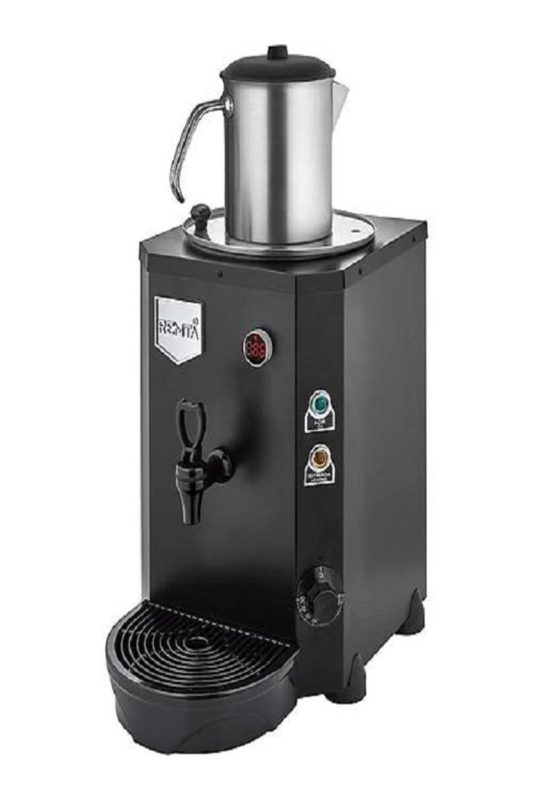 Remta Tek Demlikli Jumbo Çay Makinesi Siyah Renk 7 Lt - DE14