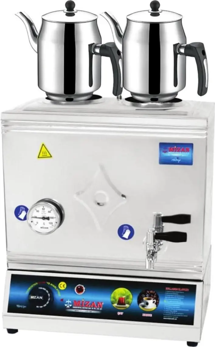 Mizan 40 Lık Elektrikli 30 Litre 2 Demlikli Çay Kazanı Hediyeli