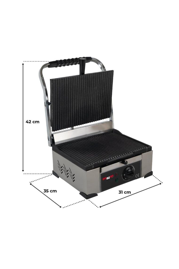Ev Tipi 8 Dilim Elektrikli Kaplamasız Saf Döküm Tost Makinesi Döküm 30x23 - 6,5 Kg - Ebat 31x32x23