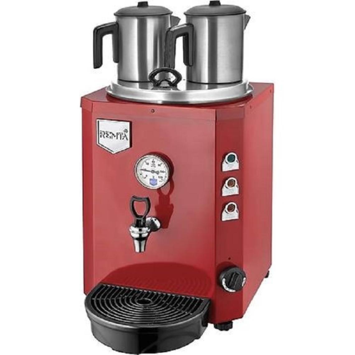 Remta 2 Demlikli Jumbo Çay Makinesi 13 lt (Kırmızı)