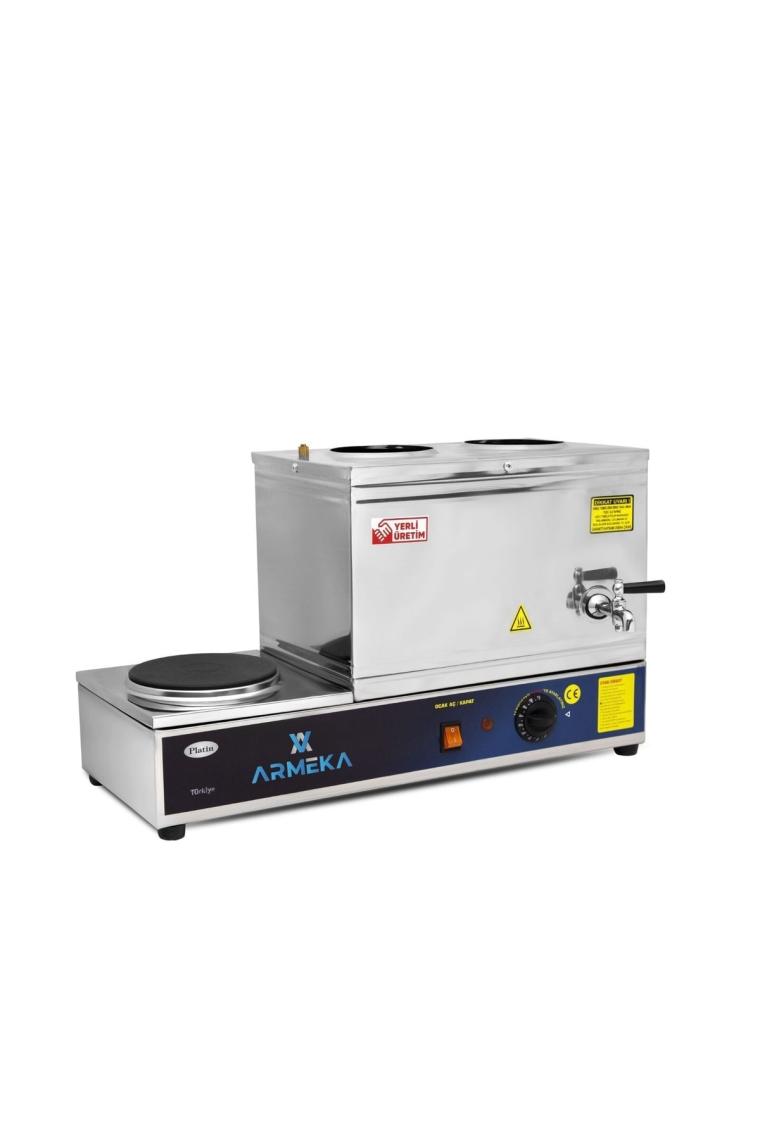 Platin 20 Litre Pleytli Çay Kazanı Kahveci Kazanı Kahve Ve Çay Ocağı