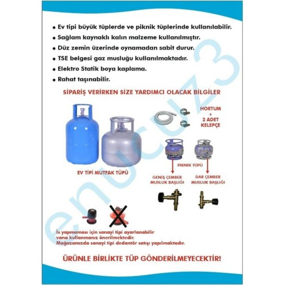 Canavar Sahra Ocak Ahçı Aşcı Ocağı 33X33 Döküm Mutfak Tüpü Uyumlu Güryan