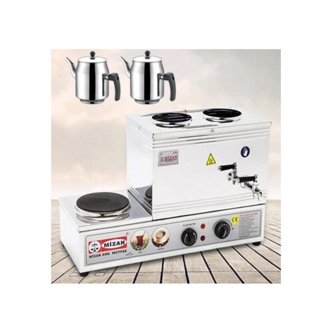 Mizan MC206 Çift Demlikli Elektrikli Çay Ocağı 20 Lt + 2 Adet Demlik