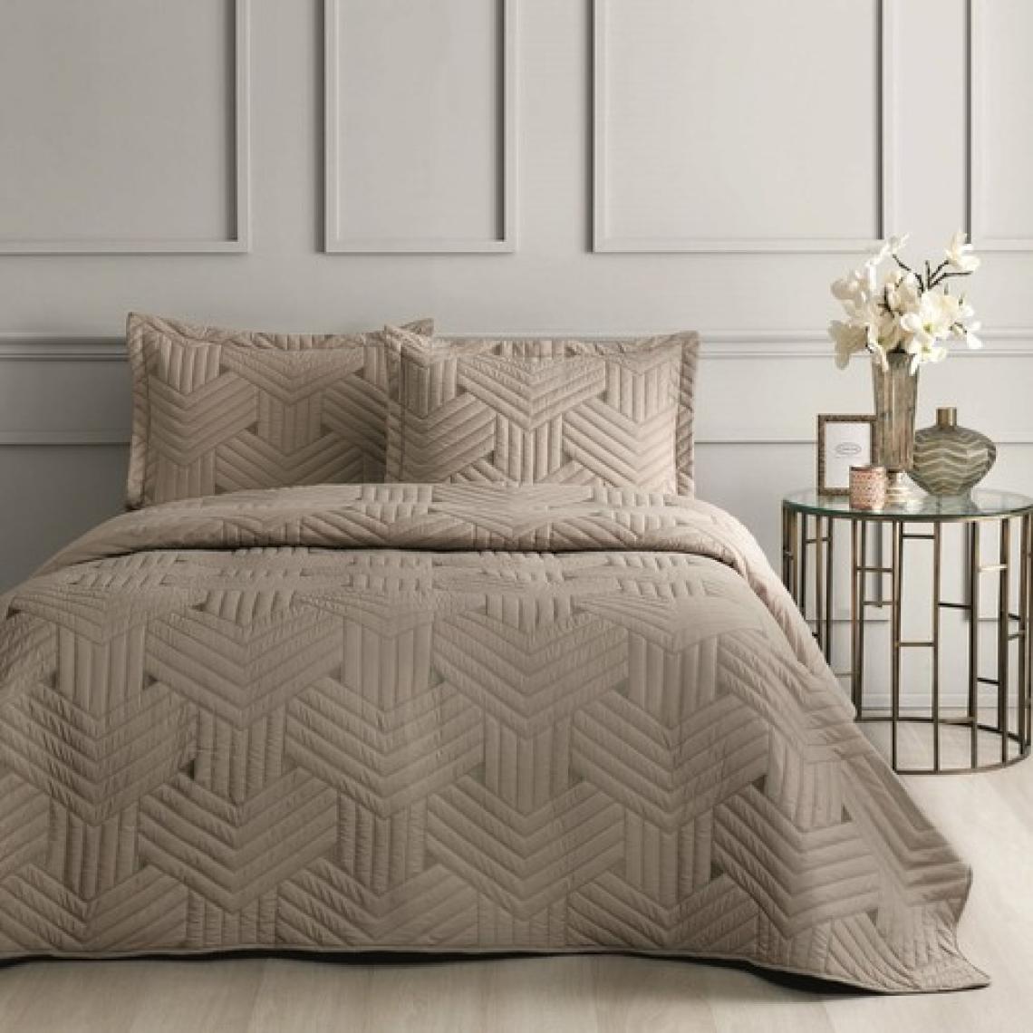 Linens Vita Çift Kişilik Yatak Örtüsü Seti Kahve