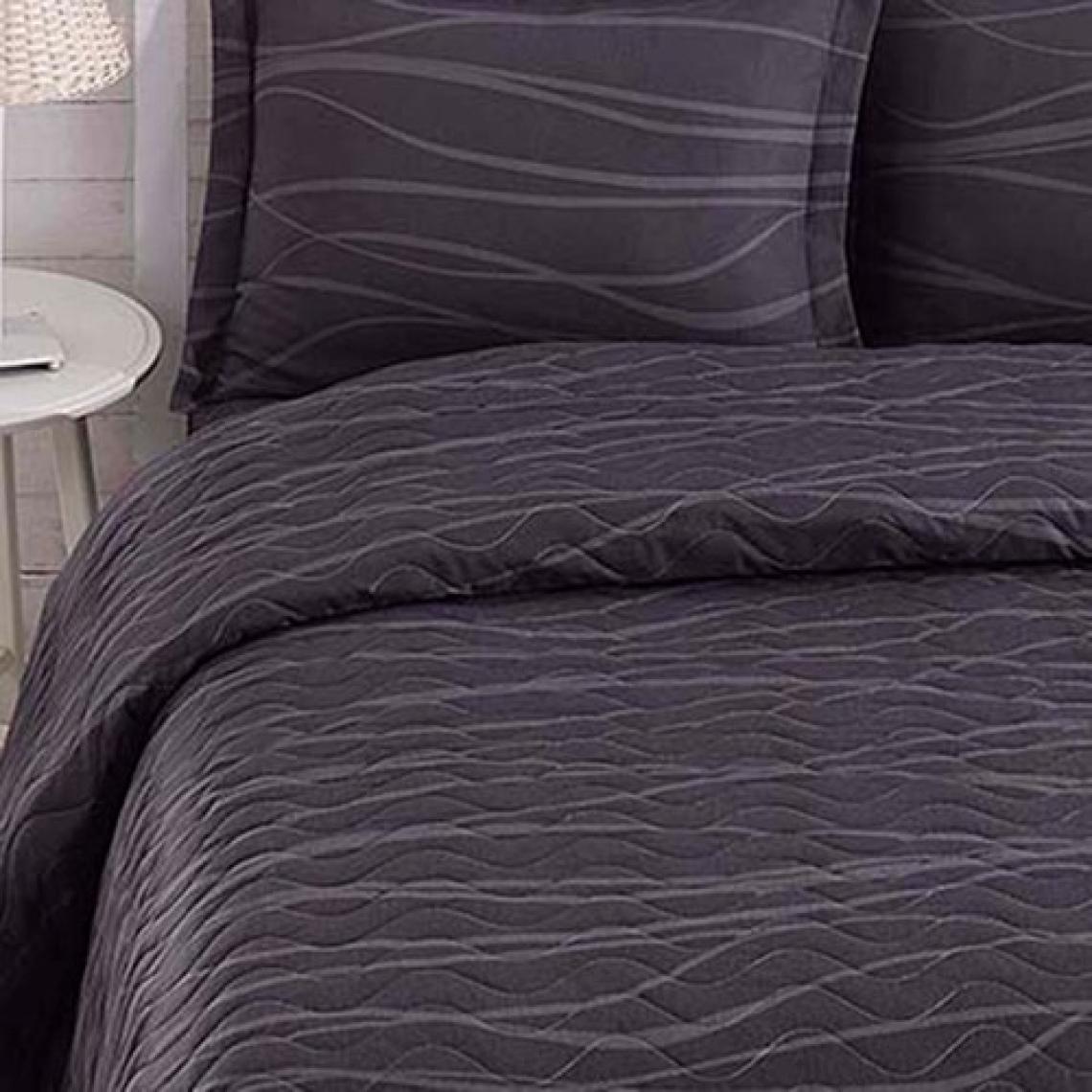 Enlora Home Kapitone Yatak Örtüsü Seti Çift Kişilik Verda Gri