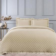 Linens Scarlett Çift Kişilik Yatak Örtüsü Seti Kahve