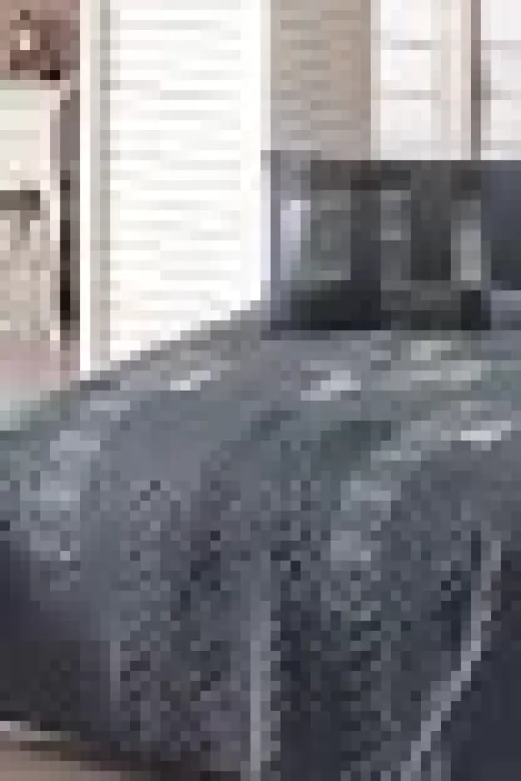 Kapitone Yatak Örtüsü Seti Tek Kişilik Trace Antrasit 160x220 cm
