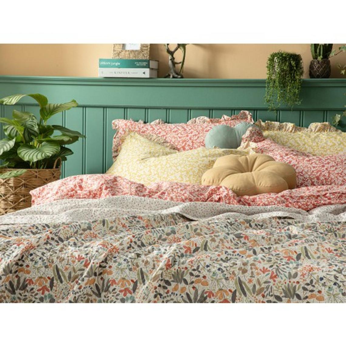 English Home Wild Forest Tek Kişilik Çok Amaçlı Örtü 160 x 220 cm Pembe