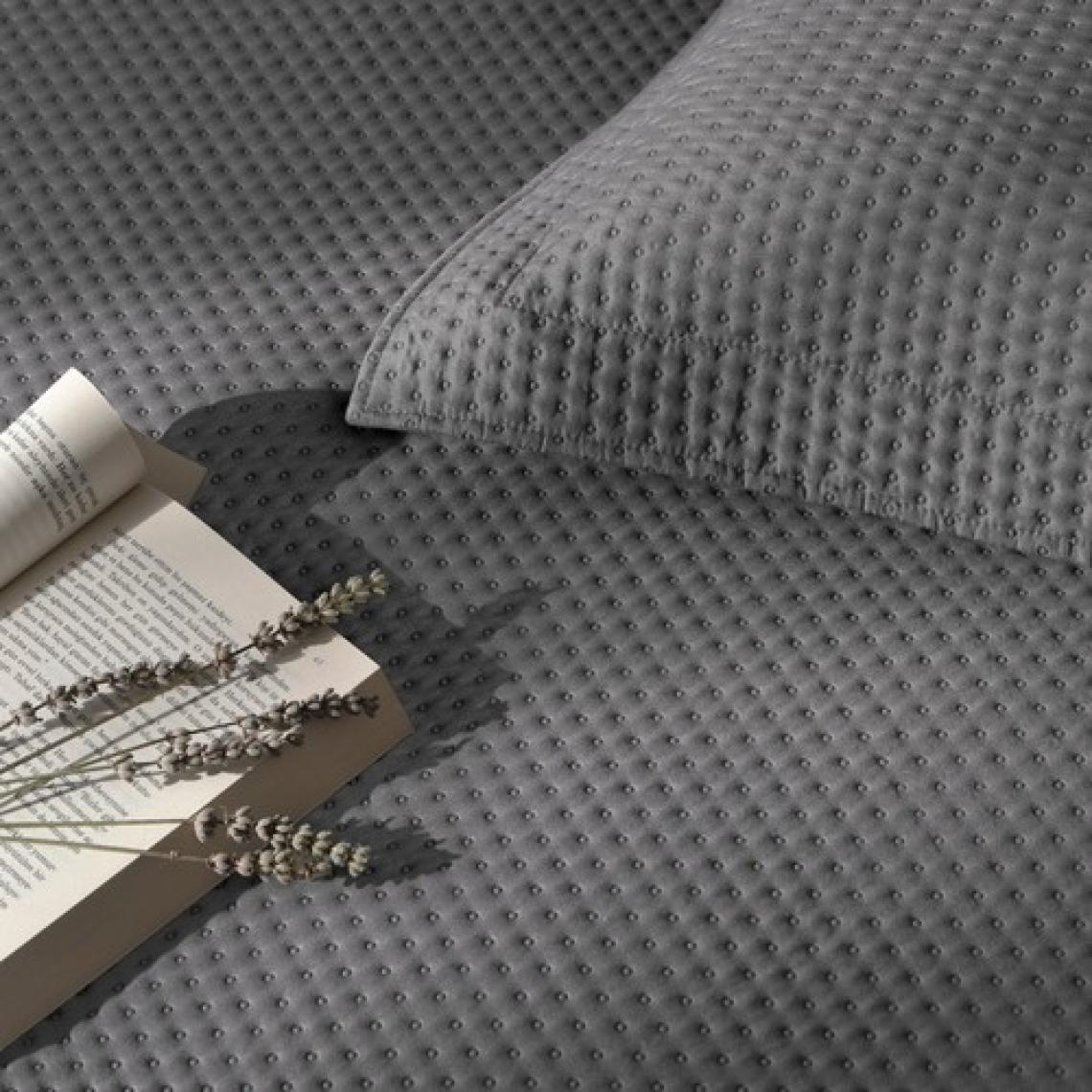 Linens Mist Çift Kişilik Yatak Örtüsü Seti Gri