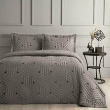 Linens Vita Gri Çift Kişilik Yatak Örtüsü Seti