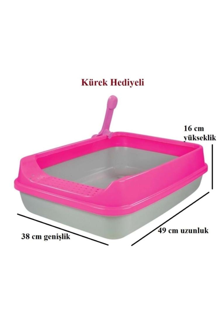 Lüks Açık Kedi Tuvaleti - Bej