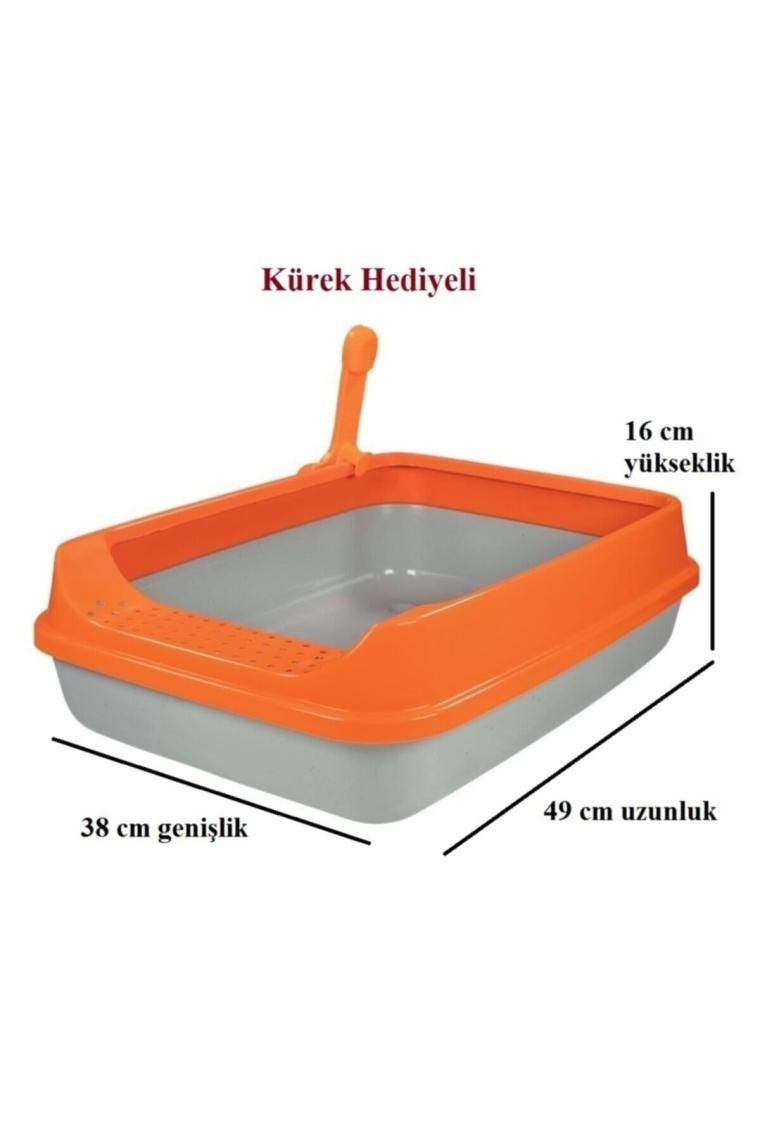 Lüks Açık Kedi Tuvaleti - Bej