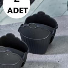 2 Adet Silikon Fırın Eldiveni Isı Yalıtımlı Kaymaz Mikrodalga Fırın Tencere Tepsi Siyah