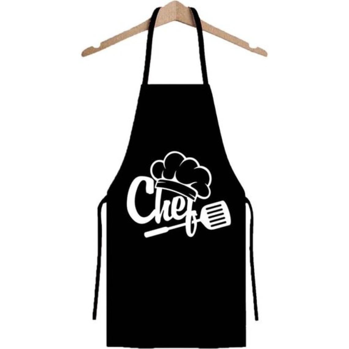 Magic Lady Siyah Su Geçirmez Şef Chef Aşçı Mutfak Önlüğü Bulaşık Önlüğü