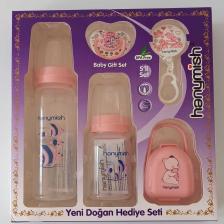 5'li Biberon Emzik Seti Pembe (654)