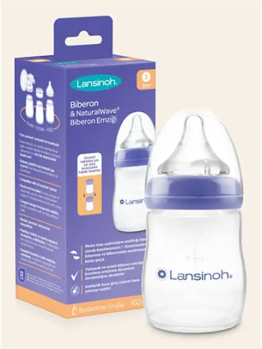 160 ml Biberon ve NaturalWave® Biberon Emziği (1 Ay+)