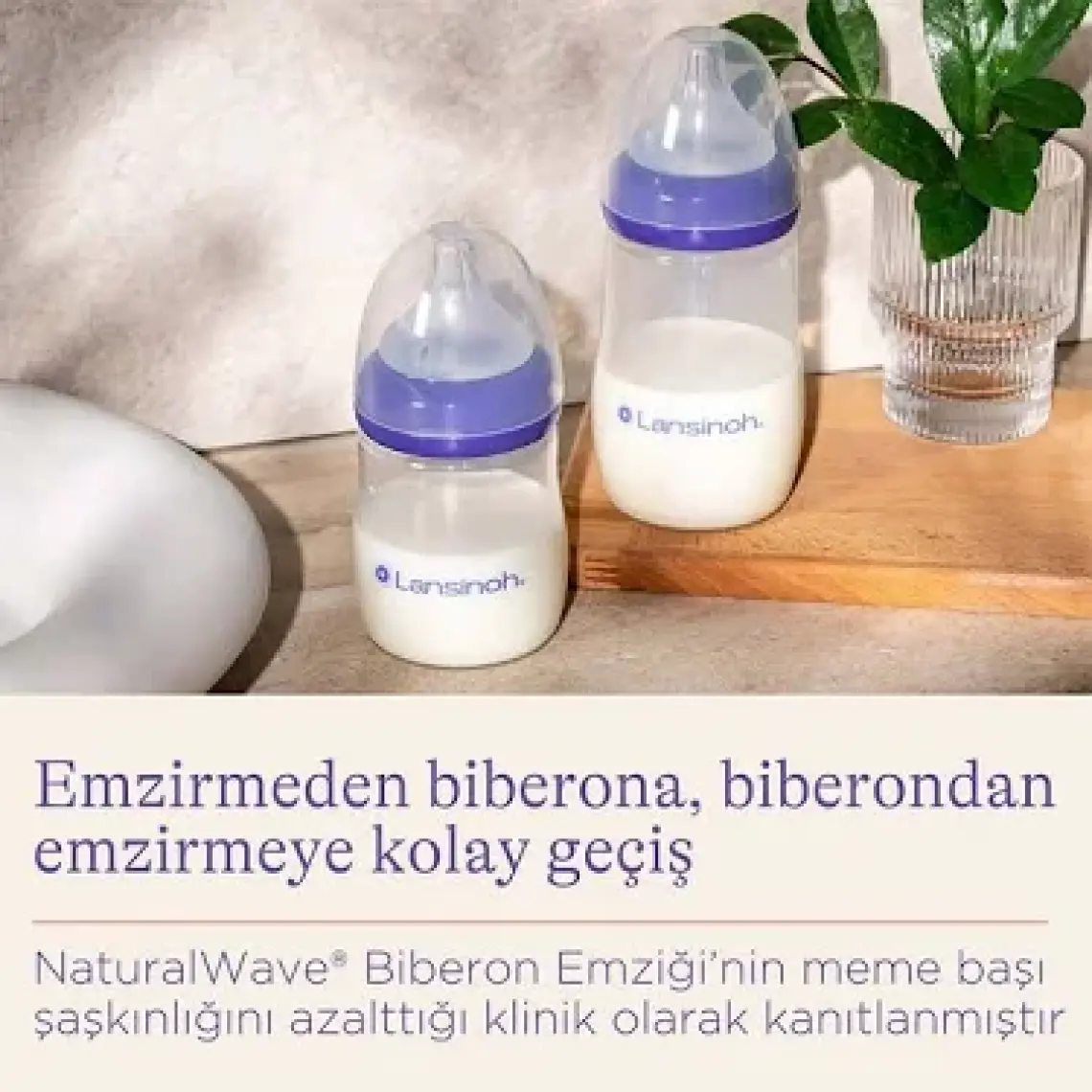 160 ml Biberon ve NaturalWave® Biberon Emziği (1 Ay+)