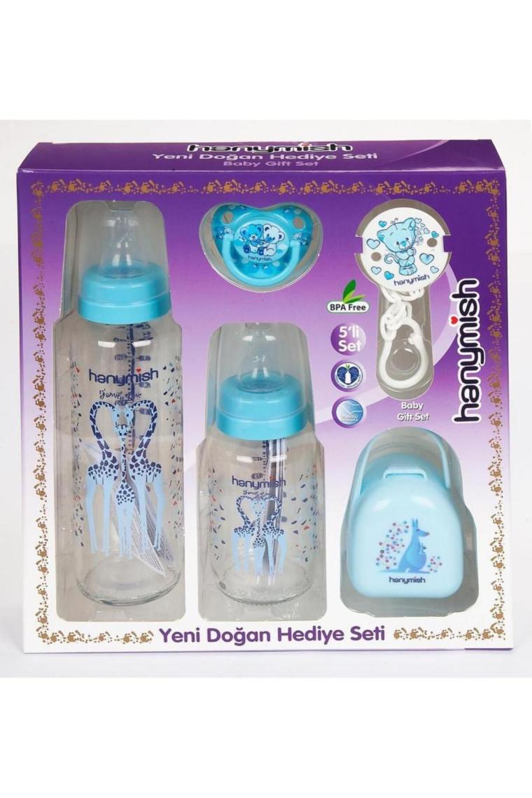 Yeni Doğan 5 Li Hediye Seti Mavi