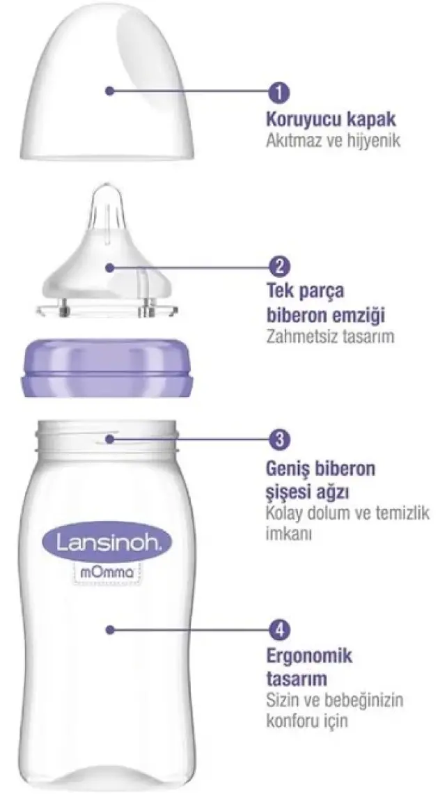 2 X 240 ml Biberon ve NaturalWave® Biberon Emziği (3 Ay+)