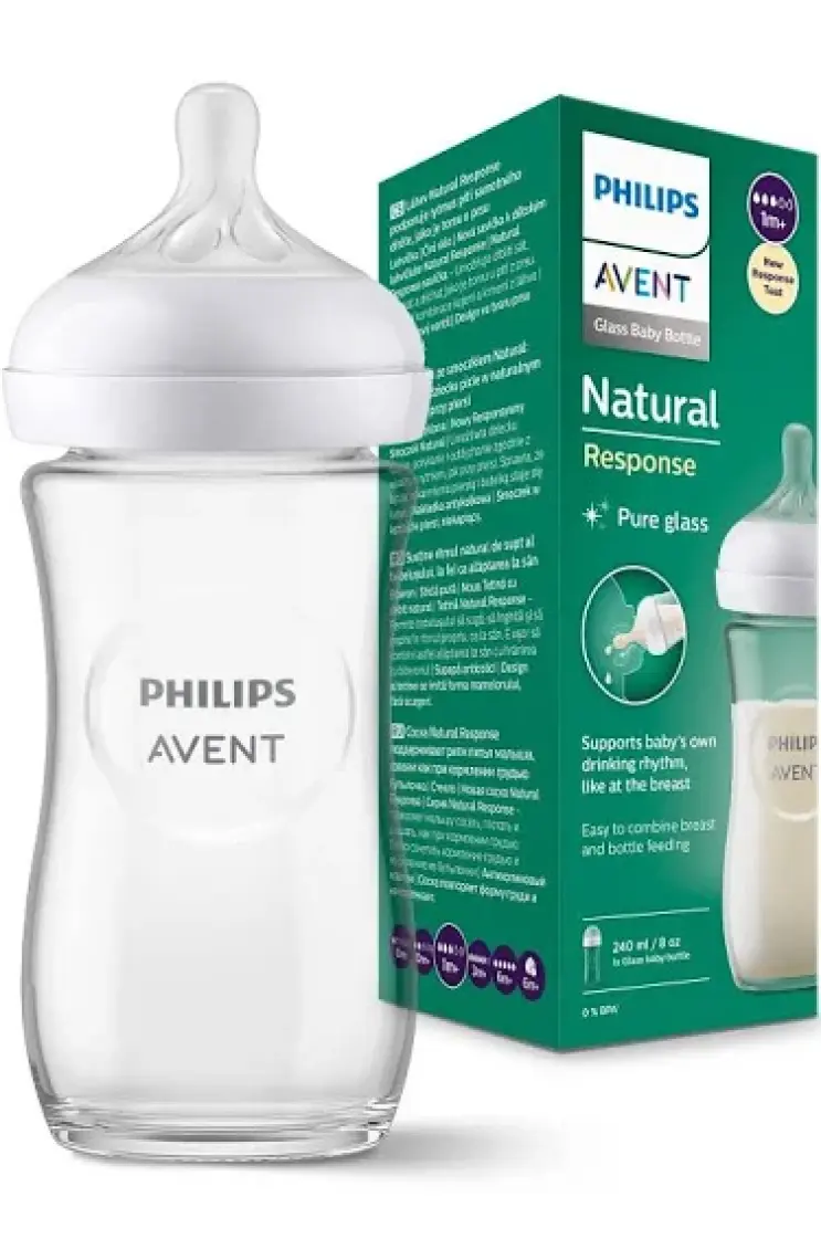 Philips Avent Natural Response Cam Biberon, 240ml, 1+ Ay, SCY933/01