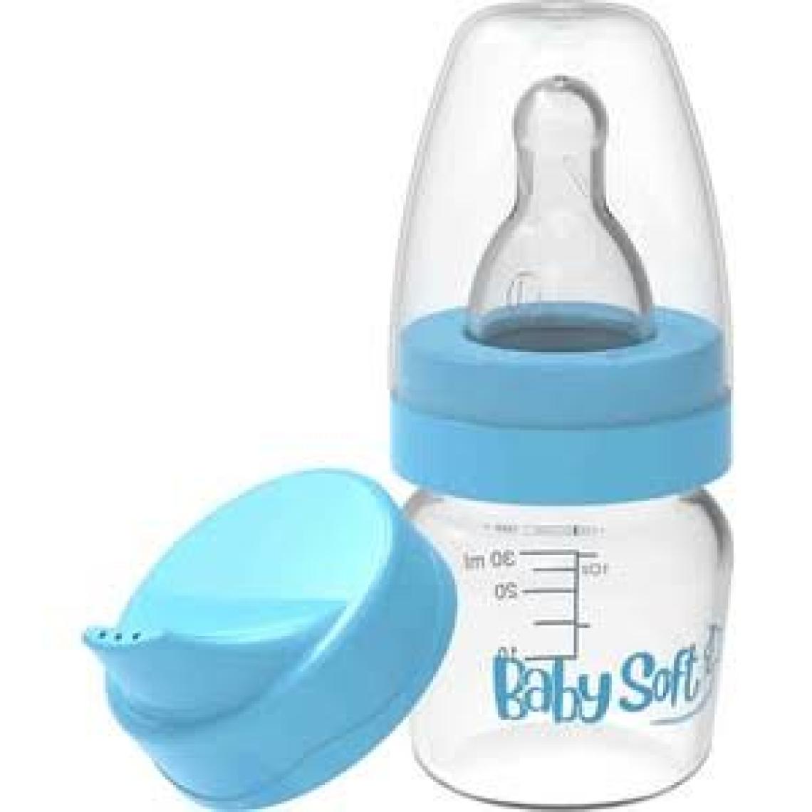 BabySoft 30 ml Plastik Biberon & Suluk Mavi