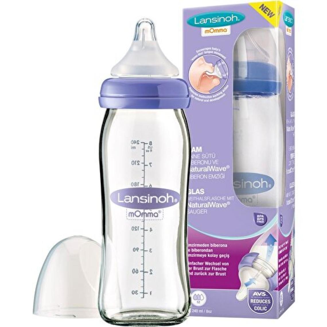 Lansinoh Natural Wave Cam Biberon 240 ml