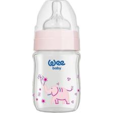Wee Baby Klasik Geniş Ağızlı Isıya Dayanıklı Cam Biberon 0-6 ay Kod 139