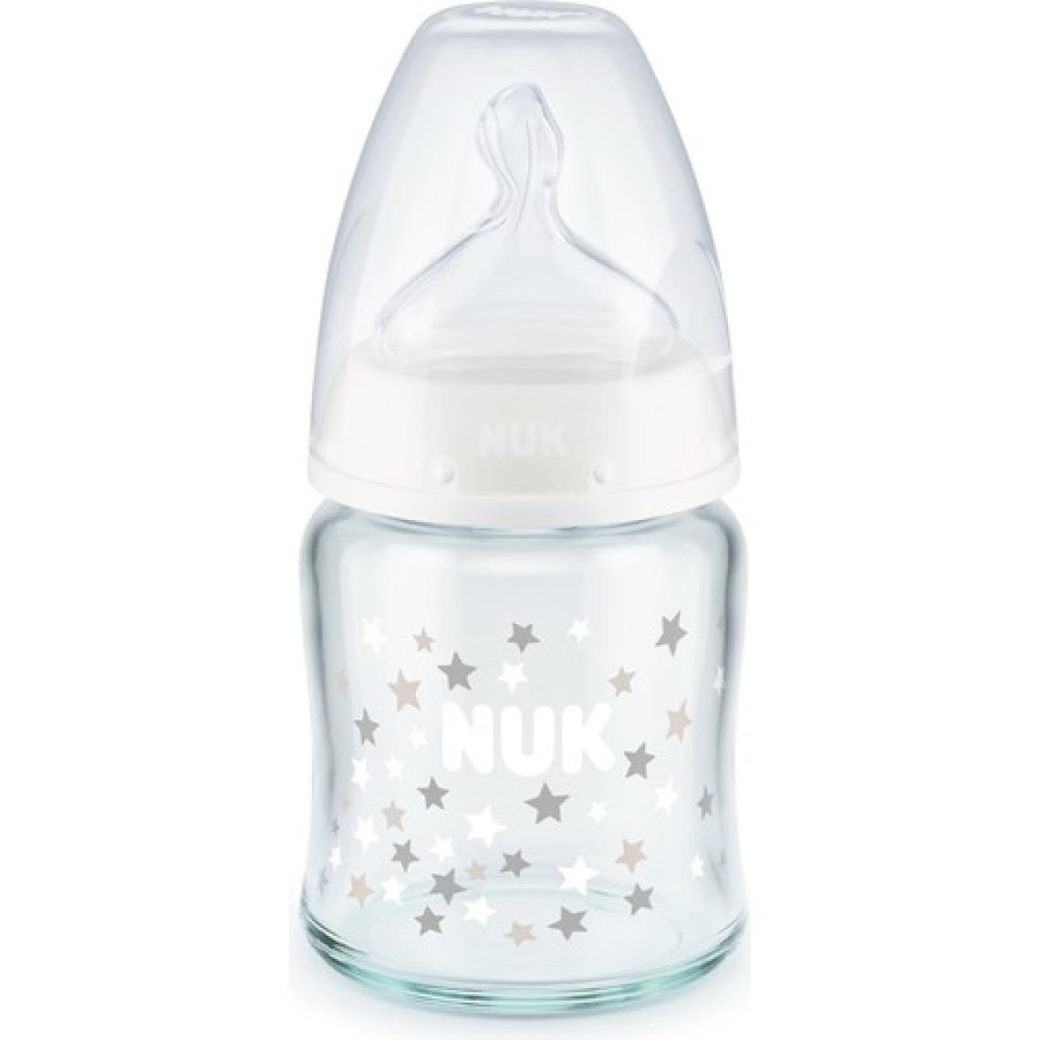 Nuk First Choıce Plus Isı Göstergeli Cam Biberon 120 ml Beyaz
