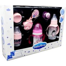 Babytime 5'Li Pembe Biberon Ve Emzik Seti, Yenidoğan Ve Bebeklerin Günlük Beslenme İhtiyaçları İçin İdeal