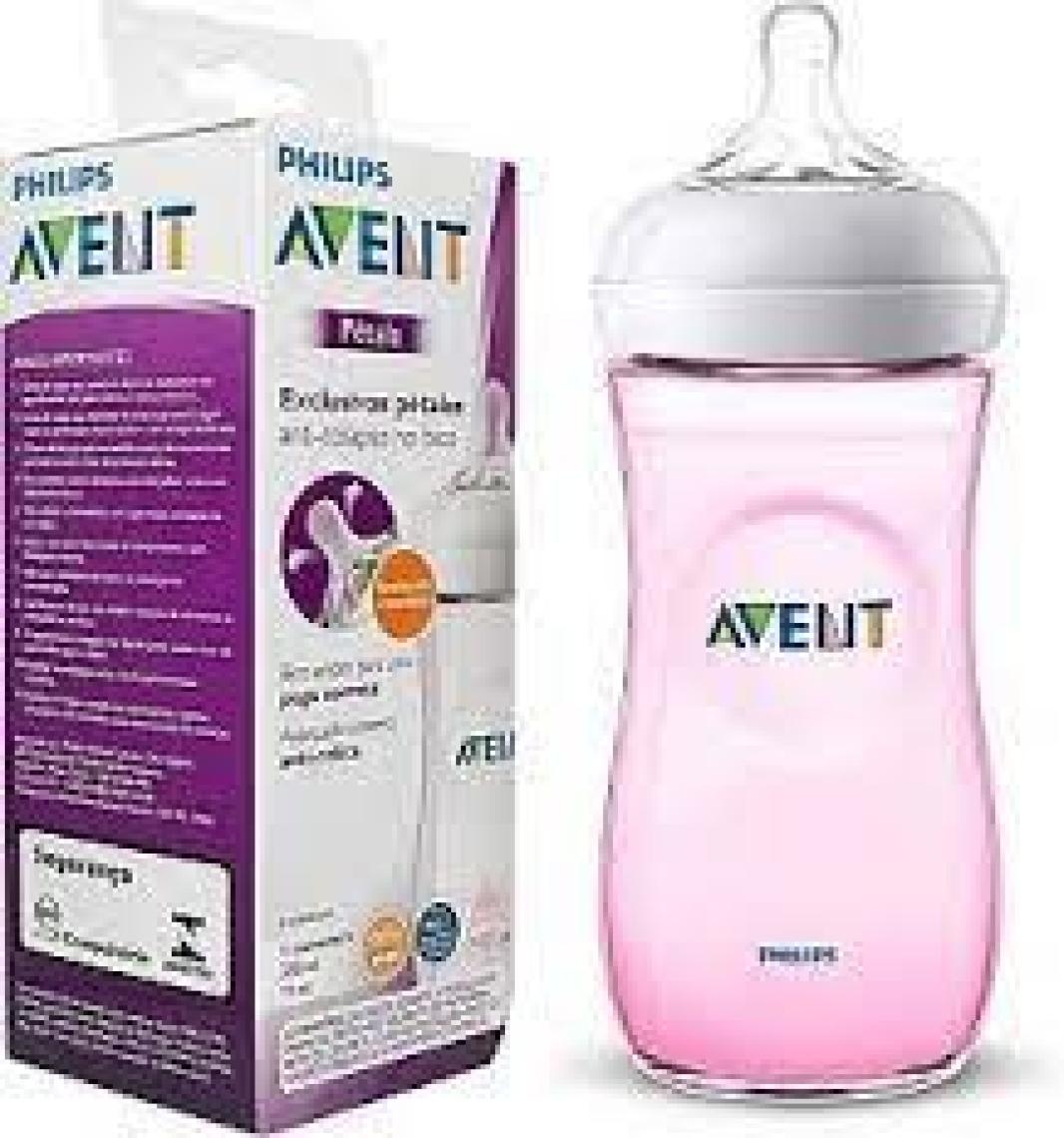 Philips Avent Natural PP Biberon 260 ml 1 ay+ Pembe SCF034/17