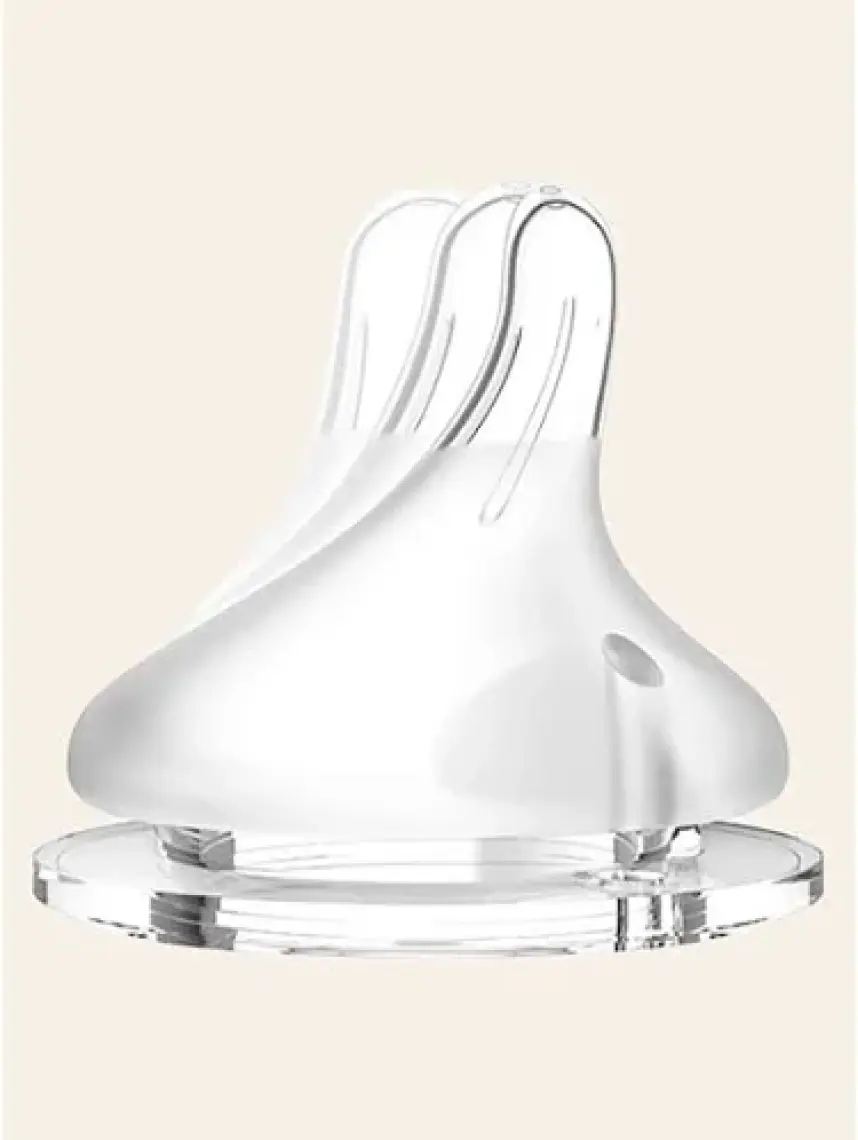 76000 Biberon S 2'Li, Şeffaf, Orta Akış (240Ml X 2 Adet)