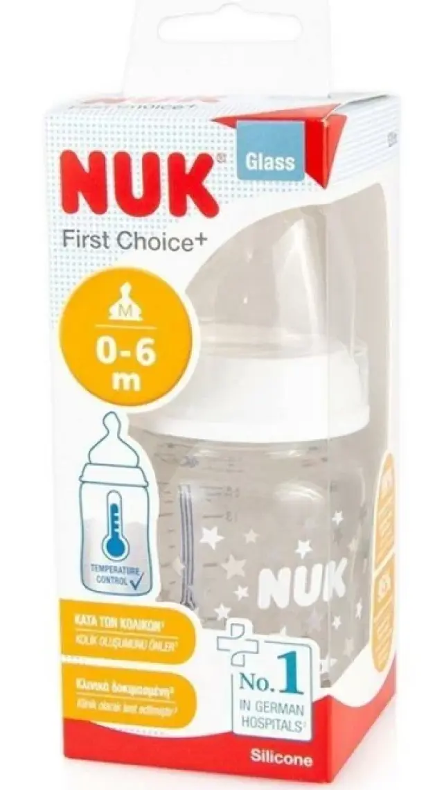 Nuk Fc Plus Isı Göstergeli Cam Biberon 120 ml