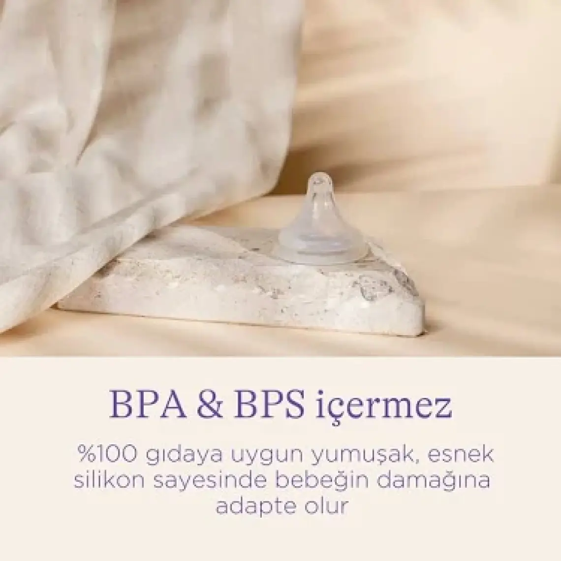 75580 Natural Wave Silikon Uçlu Biberon 160 ml