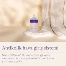 75580 Natural Wave Silikon Uçlu Biberon 160 ml