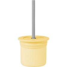 OİOİ Ham+Hüp Pipetli Bardak Seti 6 Ay+ Sarı-Gri