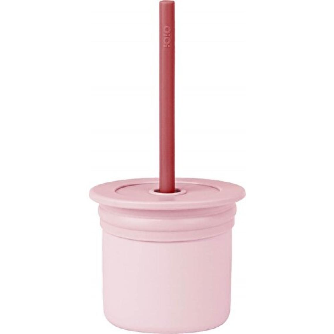 OİOİ Ham+Hüp Pipetli Bardak Seti 6 Ay+ Pembe-Bordo