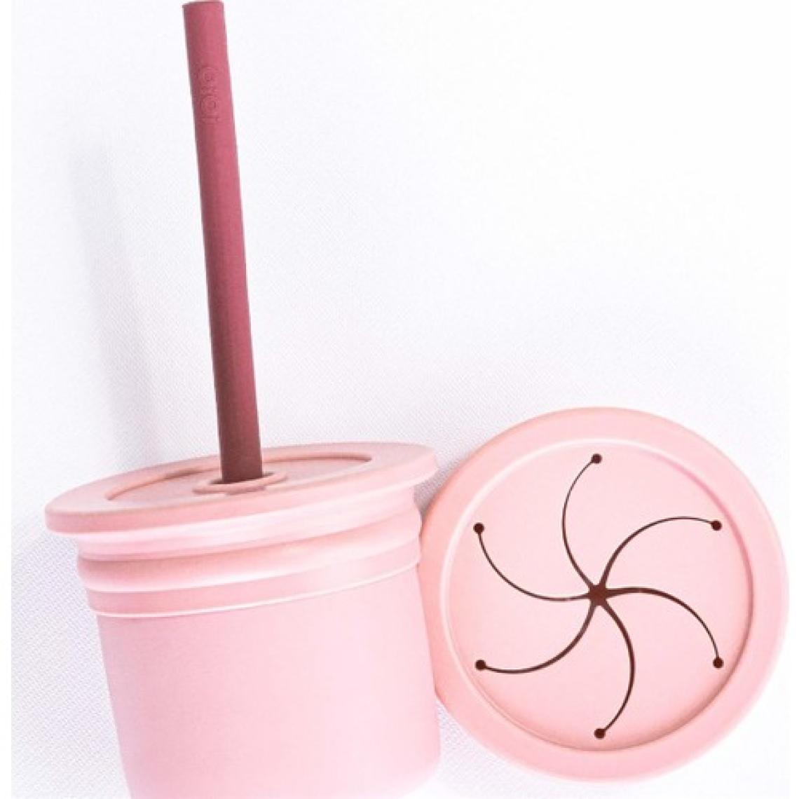 OİOİ Ham+Hüp Pipetli Bardak Seti 6 Ay+ Pembe-Bordo