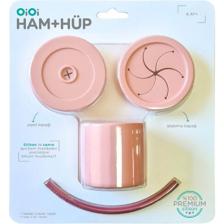 OİOİ Ham+Hüp Pipetli Bardak Seti 6 Ay+ Pembe-Bordo