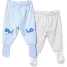 HelloBaby 2li Çoraplı Pantolon Melanj Erkek Bebek