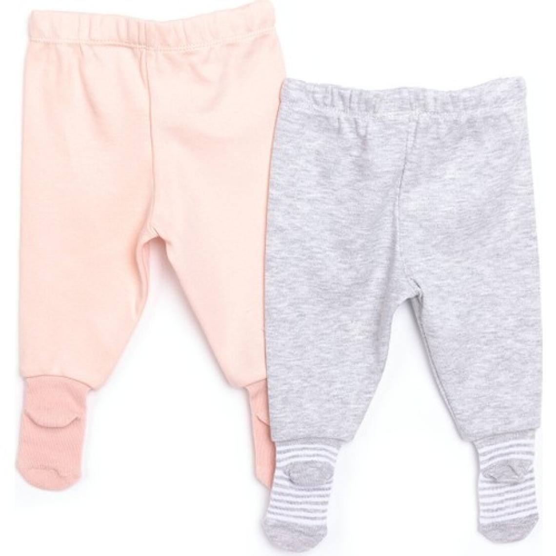 HelloBaby 2li Çoraplı Pantolon Melanj Kız Bebek
