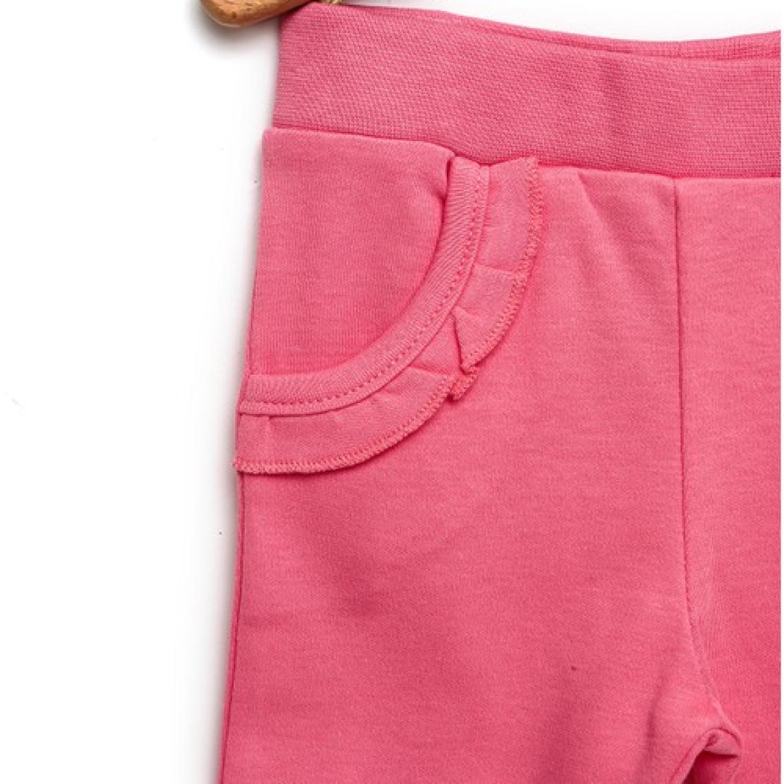 HelloBaby Basic Kız Bebek Fırfırlı Cepli 2'li Patiksiz Alt