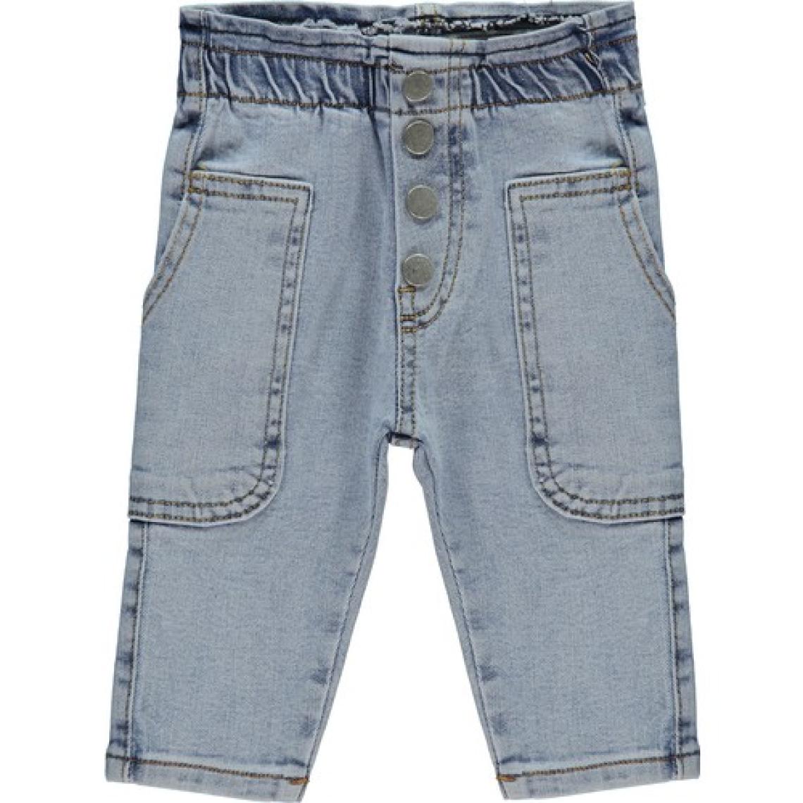 Civil Baby Kız Bebek Kot Pantolon 6-18 Ay Açık Mavi